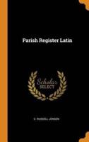Parish Register Latin