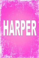 Harper: 100 Pages 6" X 9" Personalized Name on Journal Notebook