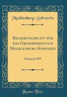 Regierungsblatt Für Das Großherzogtum Mecklenburg-Schwerin
