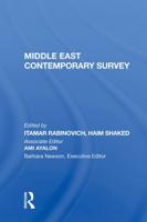 Middle East Contemporary Survey. Volume XI 1987
