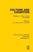 Culture and Cognition: Readings in Cross-Cultural Psychology