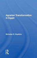 Agrarian Transformation in Egypt