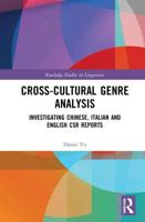 Cross-cultural Genre Analysis: Investigating Chinese, Italian and English CSR reports