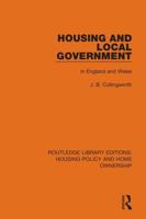 Housing and Local Government: In England and Wales