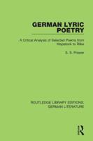 German Lyric Poetry
