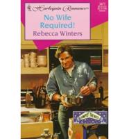 No Wife Required