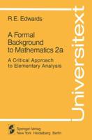A Formal Background to Mathematics 2A