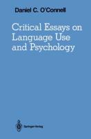 Critical Essays on Language Use and Psychology