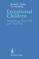 Exceptional Children : Integrating Research and Teaching
