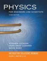 Instructor Solutions Manual to Accompany Physics for Engineers and Scientists, Third Edition, Hans Ohanian, John Markert