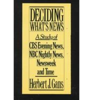 Deciding What's News