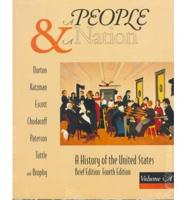 A People and a Nation Brief Edition of 4R.e., V.A: To 1877