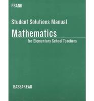 Mathematics for Elementary School Teaching