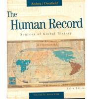 The Human Record V. 2 Since 1500