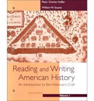 Reading and Writing American History