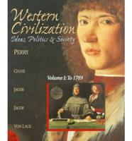 Western Civilization V. 1 To 1789