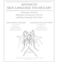 Advanced Sign Language Vocabulary