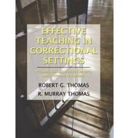 Effective Teaching in Correctional Settings