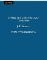 Mozley & Whiteley's Law Dictionary