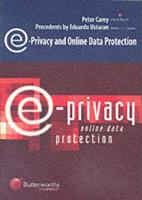 E-Privacy and Online Data Protection