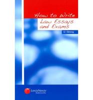 How to Write Law Essays and Exams