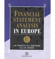 Finanacial Statement Analysis in Europe