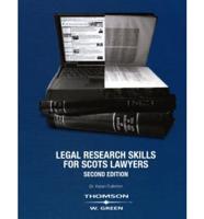 Legal Research Skills for Scots Lawyers