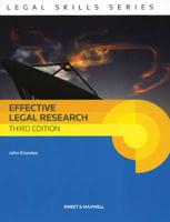 Effective Legal Research