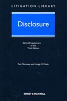 Disclosure. Second Supplement to the Third Edition