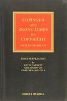 Copinger and Skone James on Copyright. First Supplement to the Sixteenth Edition