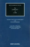 Dicey, Morris and Collins on the Conflict of Laws. Fourth Cumulative Supplement to the Fifteenth Edition