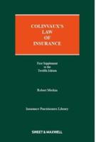 Colinvaux's Law of Insurance 1st Supplement