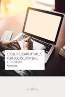 Legal Research Skills for Scots Lawyers