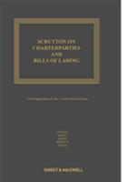 Scrutton on Charterparties and Bills of Lading 1st Supplement 24th Edition
