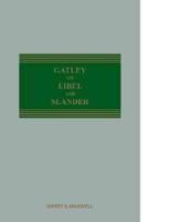 Gatley on Libel and Slander