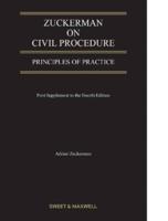Zuckerman on Civil Procedure