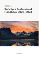 Greens Solicitors Professional Handbook 2022/23