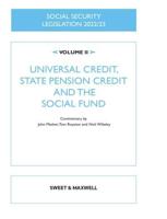 Social Security Legislation 2022/23. Vol. II