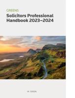 Greens Solicitors Professional Handbook 2023/2024