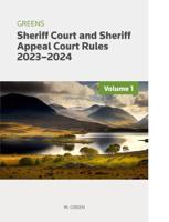 Greens Sheriff Court and Sheriff Appeal Court Rules 2023-2024