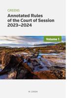 Greens Annotated Rules of the Court of Session 2023/24