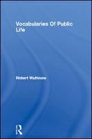 Vocabularies of Public Life