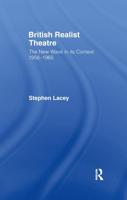 British Realist Theatre : The New Wave in its Context 1956 - 1965