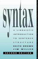 Syntax : A Linguistic Introduction to Sentence Structure