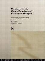 Measurement, Quantification, and Economic Analysis