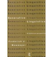 Generative Linguistics