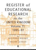 Register of Educational Research in the United Kingdom : Vol 11 1995-1997