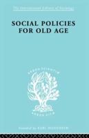 Social Policies for Old Age