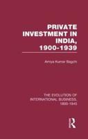 Private Investment in India, 1900-1939