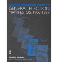 British Political Party Manifestos, 1900-1997